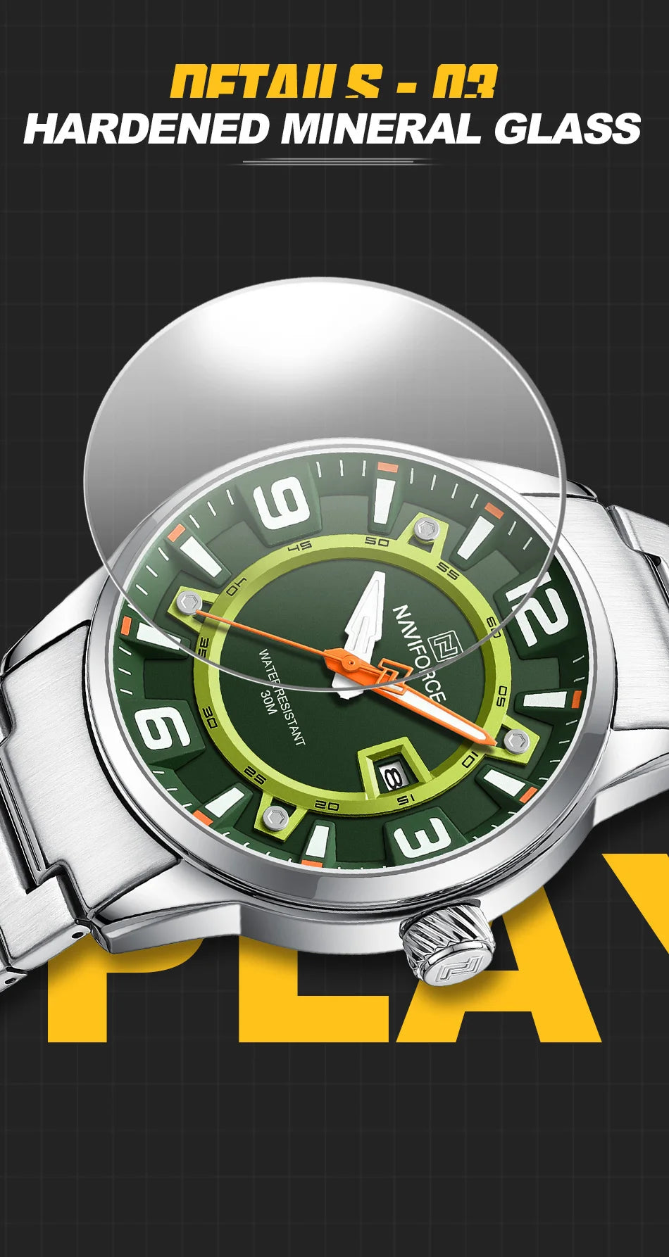 NAVIFORCE Brand Fashion Men's Watch Waterproof Luxury Luminous Male Calendar Quartz Wristwatch Relogio Masculino 2024 New Arrival