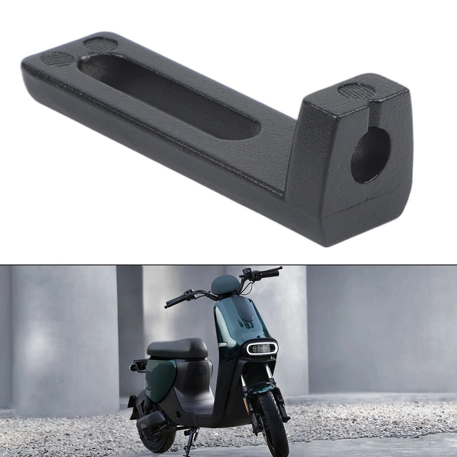 Slidable Adjustable Motorcycle Fog Lamp Bracket Black Alloy for Handlebar and Off Road Vehicle Auxiliary Light Installation