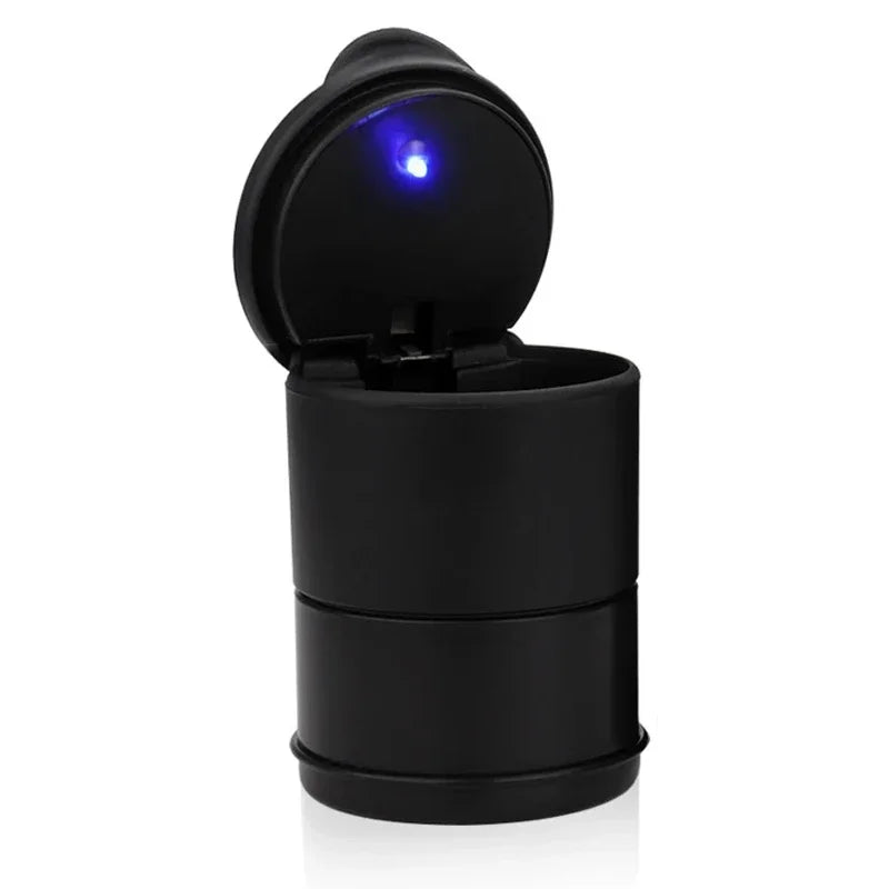 Cenicero LED universal para coche, contenedor para monedas, basura, cigarros, accesorios interiores.