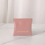 Fashion Simple Lipstick Makeup Bag Portable PU Jewelry Handbag Travel Mini Cosmetic Organizer Pouch for Women Girls