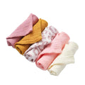 5 PcsWashcloth FaceclothInfant Wash Hand Face Wipes Baby Cotton Square Towels Handkerchief Muslin Cloth Feeding Bib