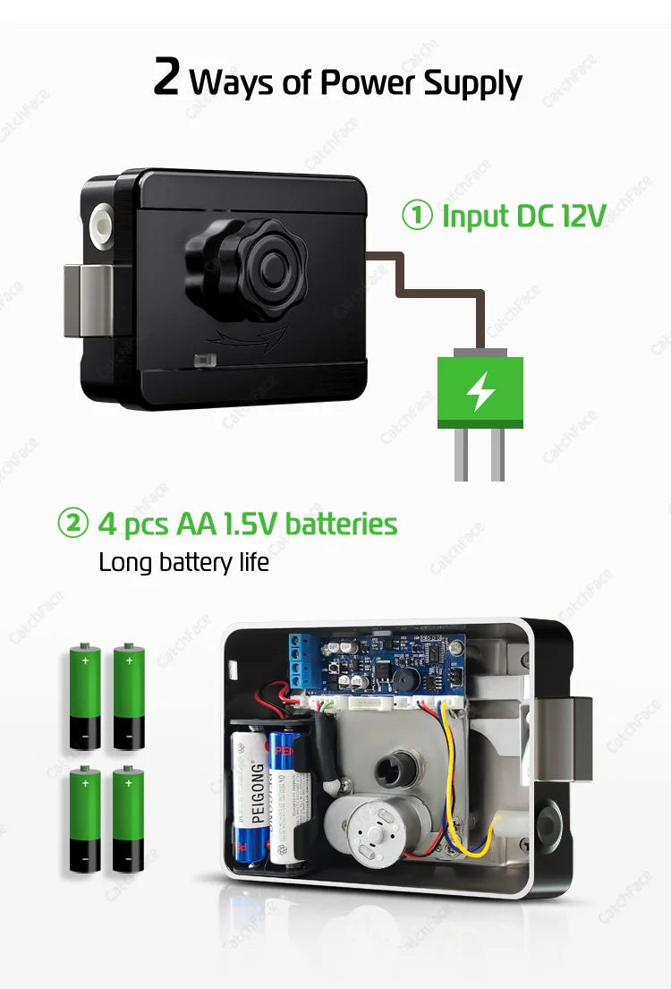 R5 PRO Rust Proof Coating Fingerprint TTLock App Outdoor Lock Remote Control Power Saving Code Smart Door Lock Electric Rim Lock