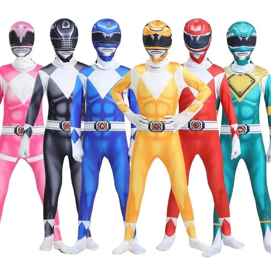 Adult Morpher Superhero Samurai Sentai Shinkenger Rangers Cosplay Fancy Dress Halloween Costume Mask for Men Boy