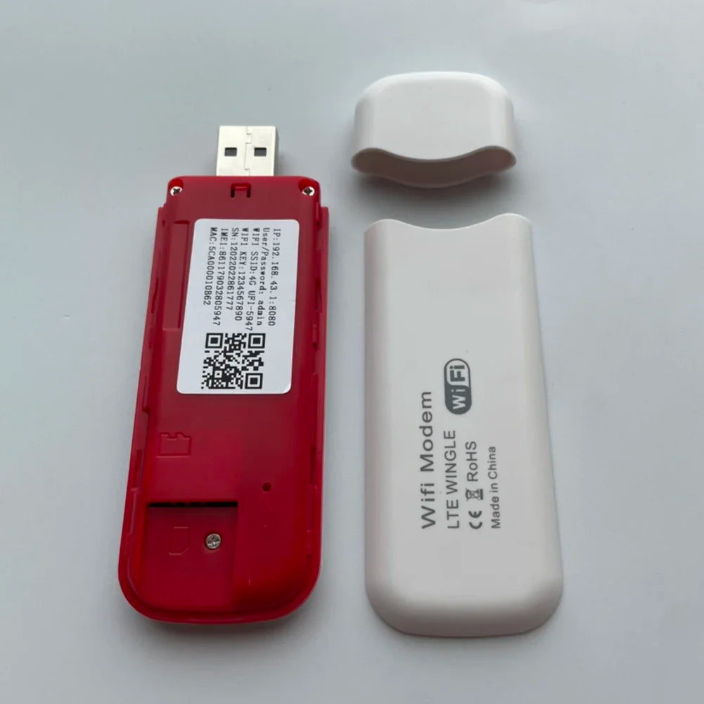 4G LTE Wireless USB Dongle Mobile Broadband 150Mbps Modem Stick 4G Sim Card Wireless Router Home Office Wireless WiFi Adapter
