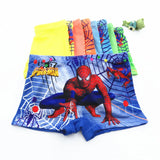 Cartoon Spider Man Children's Boys Underwear Four Flat Corner Pants Milk Silk Small Medium Big Children
