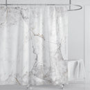 Cortina de ducha impermeable de mármol, cortina de ducha impermeable para decoración de baño, cortina de ducha impresa, lavable, con ganchos