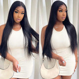 HD Lace Frontal Wig 13x6 13x4 Lace Front Wig Human Hair 30 Inch Bone Straight Transparent Lace Human Hair Wigs 4x4 HD Closure Wig