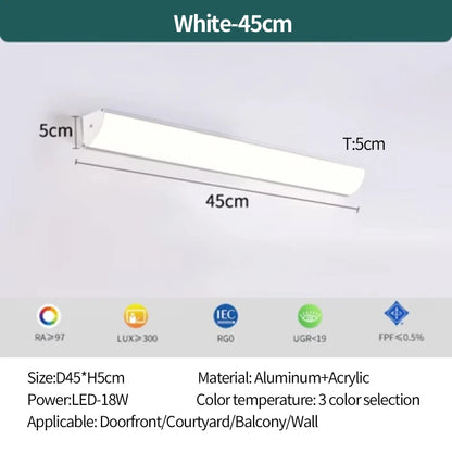 Outdoor wall lamp waterproof and rust proof hallway stairs garden walls balcony doors LED lights modern wall lights