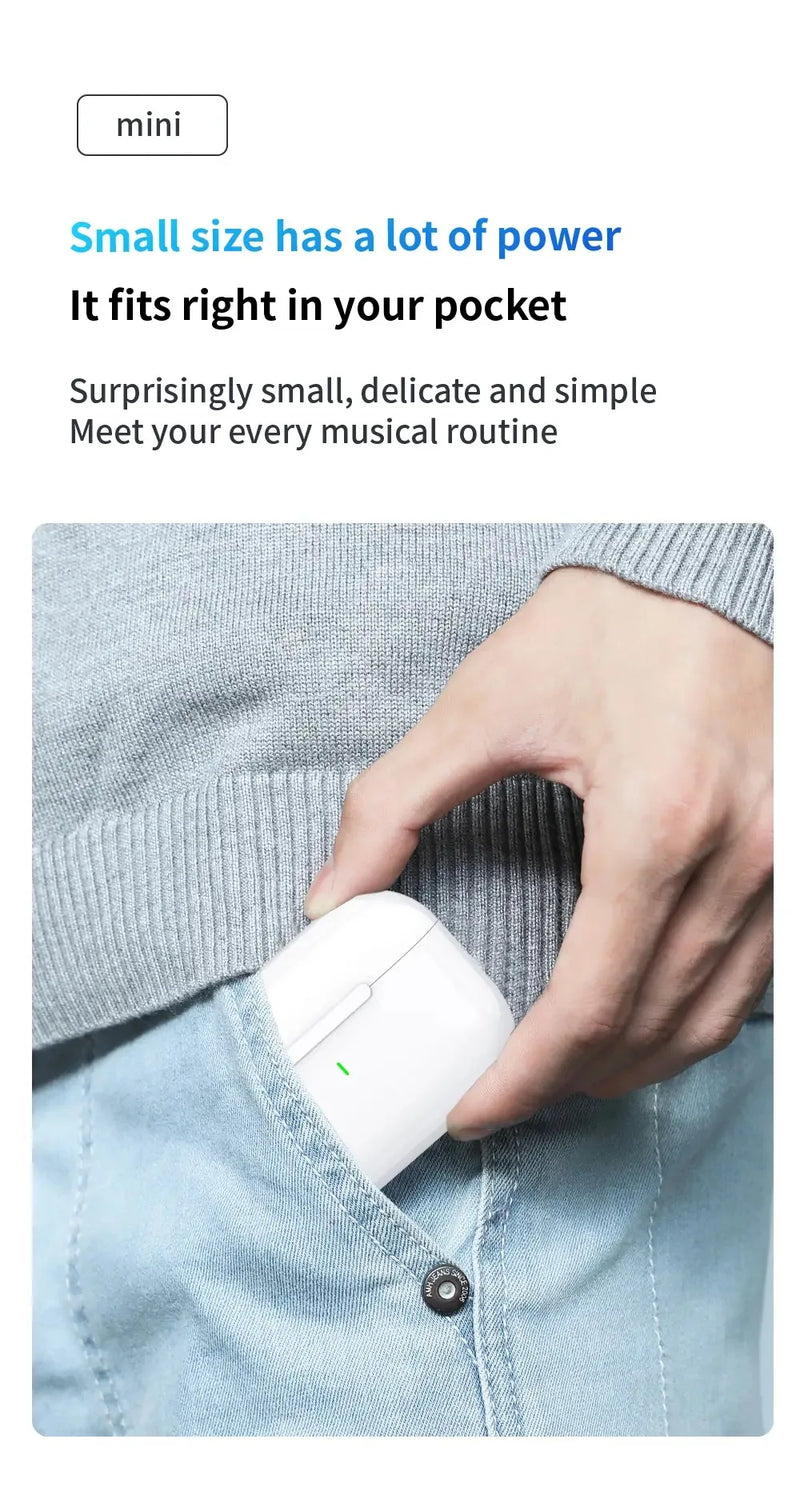 2024 NEW Air Pro True Wireless Bluetooth Earphones Headphones HiFi Sound Low Latency Noise Reduction Earbuds for IPhone Android