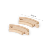 Wooden Train Track Toys Railway Rails Accessories Fit Thomas Train Road Connector Bridge Wood Railway Children Boy Christmas Gift