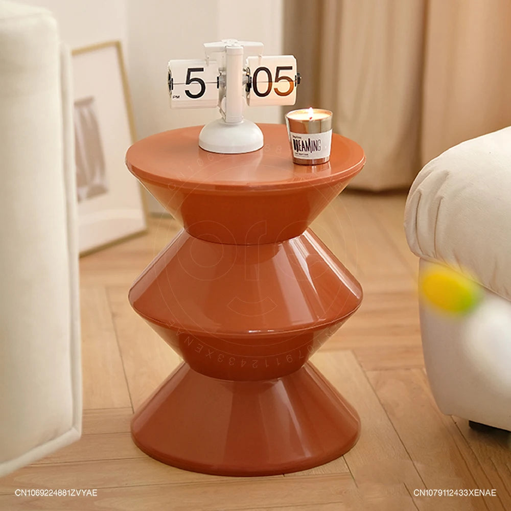 Nordic Stools Ottomans Shoe Changing Stool Small Bench Modern Minimalist Plastic Creative Round Coffee Tables Furniture WHCL+