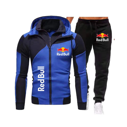 Fashion men's Red Bull sweatshirt hooded sweatshirt men's set for autumn 2025 men's set women's sportswear hooded sweatshirt+swe
