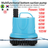 10/18/25/45/60/85/105W Aquarium Suction Circulating Pump Filter with Dry Burn Protection Bottom Suction Pump Fish Tank Pump