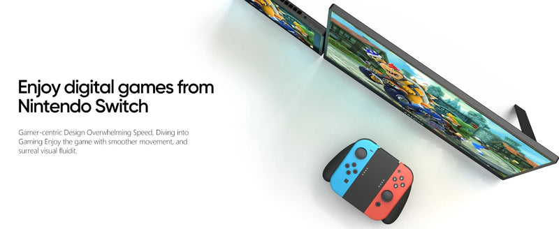 ARZOPA 16.1 inches Portable Monitor,144hz,100%sRGB,1080P FHD,IPS Screen, External Second Screen for Laptop/PC/PS5/Mac/Xbox Z1FC