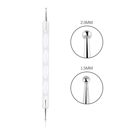 Nail Art Dotting Pen, Spiral Rod Hook Pen, Drawing Painting Marbleizing DIY Manicure tools