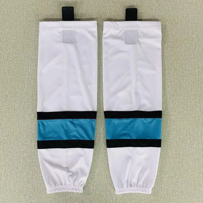 1 Pair Multiple Colors Knit Ice Hockey Socks 100% Polyester Team Training Socks Practice Socks Hockey Equipment Sports Sock