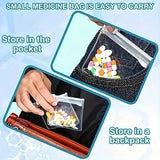 5Pcs Reusable Pill Pouch Bags Zipper Pill Bag Transparent EVA  Self-sealing Medicine Storage Device Travel Accessories