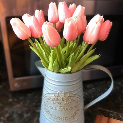3/5PCS Tulip Artificial Flowers Real Touch Bouquet Fake Flowers Decoration for Wedding Supplies Home Decor Valentines Flowers
