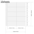 PLRBOK A4 Clear 10 Pcs Photo Album Refill Pages File Protector 4 Hole 6×4 10×15 4 Ring Binder Photocards Postcard Card Notebook