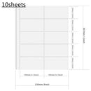 PLRBOK A4 Clear 10 Pcs Photo Album Refill Pages File Protector 4 Hole 6×4 10×15 4 Ring Binder Photocards Postcard Card Notebook