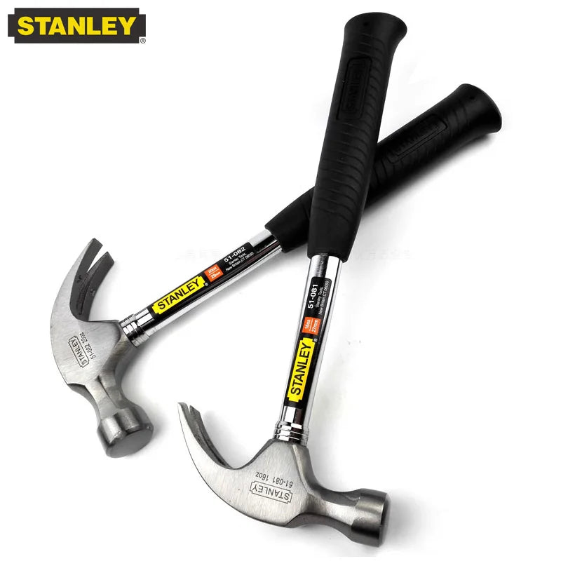 Stanley-Household Handmade Claw Hammer, Anti-Detachment, Steel, Original, Multifunctional, Safety, Hand Tool
