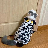 Cute Animal Dog Cat Costume Small Dogs Cat Winter Warm Pet Jumpsuit Pajama for Yorkies Poodle Overalls Puppy Mascotas Clothes