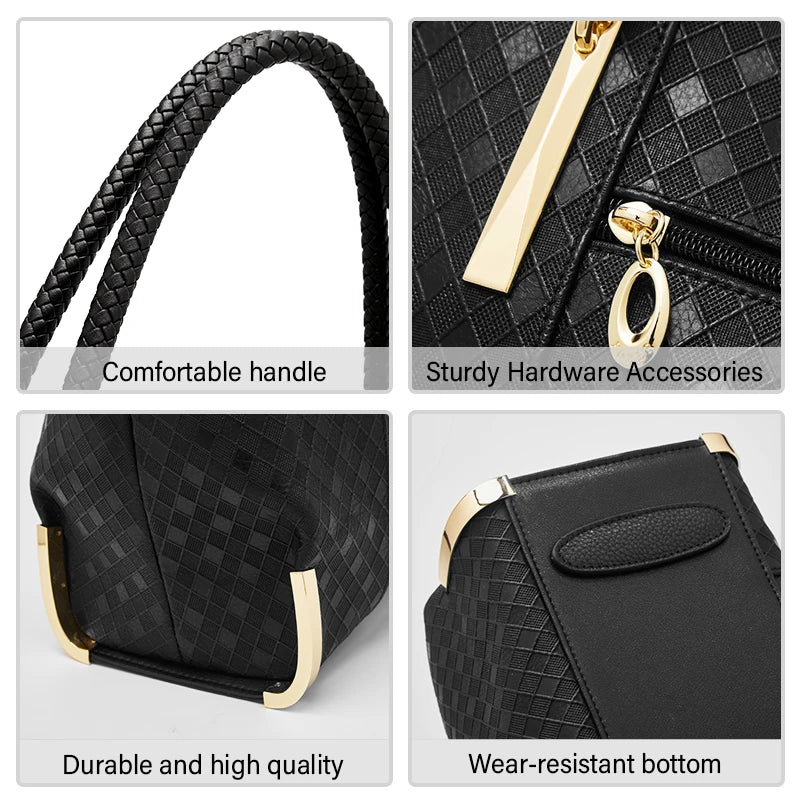 FOXER Genuine Leather Lady's Handbag Elegant Luxury Design Women Shoulder Bag Large Capacity Tote Bag Best Gift for Mom, Wife