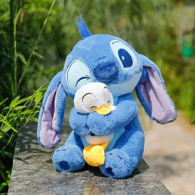Muñeco de peluche Disney Stitch de 20 cm, Lilo y Stitch, bonito pato de peluche, regalo de cumpleaños para niños, juguetes kawaii.
