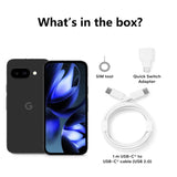 New Google Pixel 9a, 6.3 inches, 1080x2424, POLED, 120Hz, 5100mAh. Google Tensor G4 Titan M2, 8GB RAM, 128GB smartphone.