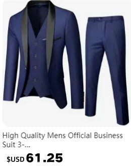 Traje de novio para boda 2025, corte entallado, 2 piezas (chaqueta y pantalón), transpirable (corbata incluida), ideal para padrinos de boda, fiestas y bailes de graduación.