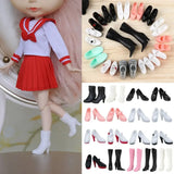 1Pair 1/3 1/6 Doll Shoes Fashion Female Doll Boots Plastic Doll Multistyles Long Knees Boots Fit Foot Length 2cm Dolls Shoes