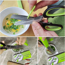 Multilayer Scissors Kitchen Scissors 5 Blades Stainless Steel Onion Cutter Seaweed Spice Herb Chives For Cutting Spices Cooking