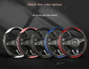 Three-dimensional Honeycomb Steering Wheel Cover  Durable Leather Cover with Anti-slip Linning Universal 14.5-15in