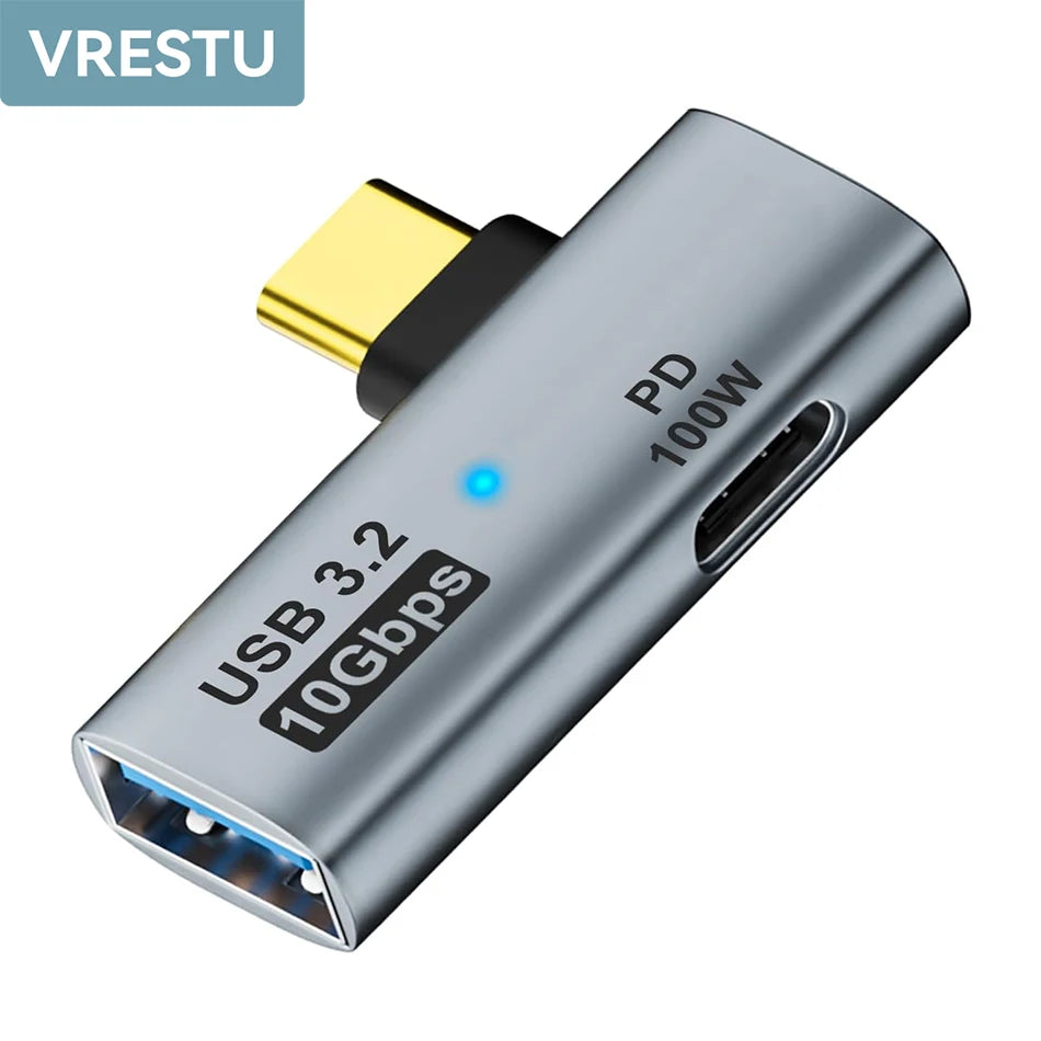 USB C OTG Mobilephone Adapter 2 in 1 Type C to USB3.2 Adapter with PD Charge Port for Samsung Huawei Xiaomi iPhone Laptop Tablet