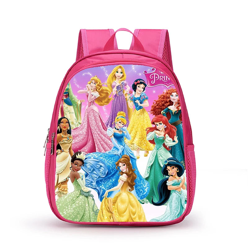 12 Inch Disney Snow White Princess School Bags for Kindergarten Children kids School Backpack for Girls Boys Cartoon Backpacks