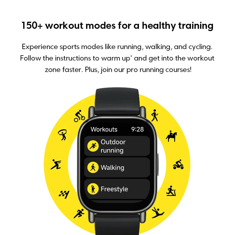 Global Version Xiaomi Redmi Watch 5 Lite 1.96'' AMOLED display 18-Day Battery life Built-in GNSS 5ATM Bluetooth® calling