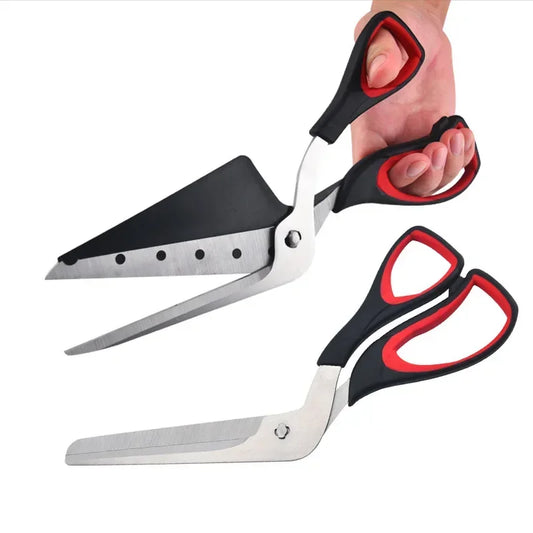 Tijeras profesionales para pizza, cuchillas afiladas desmontables de acero inoxidable, cortadoras de pizza, espátulas de corte fáciles, herramientas rebanadoras.