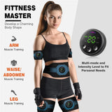 EMS Belt Massage Set Abdominal Fitness Device Intelligent Belt Full Body Muscle Stimulation Trainer USB Charging Version