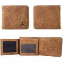 Men's Wallet Leather Billfold Slim Hipster Cowhide Credit Card/ID Holders Inserts Coin Purses Luxury Business Foldable Wallet