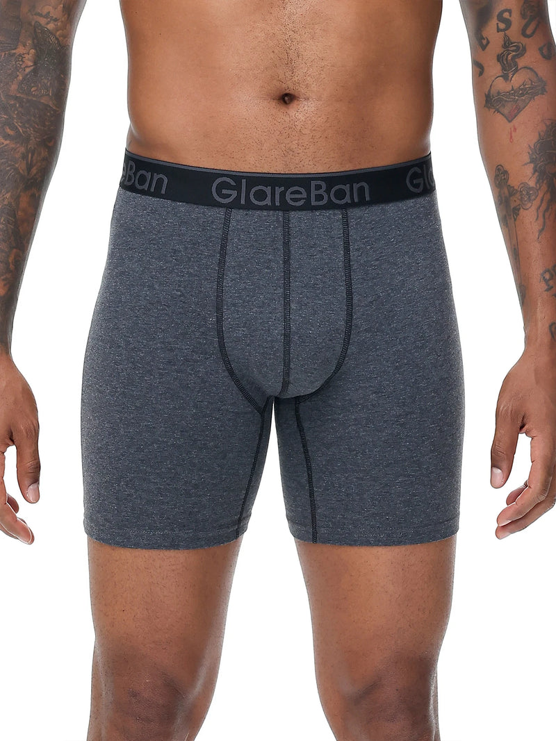 5pcs Set Mid-Long Cotton Boxer Shorts Men Underwear Male Underpants for Men Homme Boxershorts Slips Soft Panties Brand Briefs