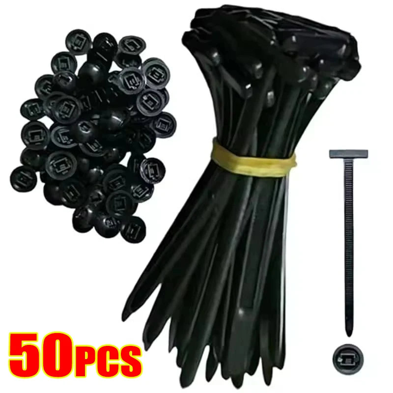 Universal Nylon Cable Tie Buckle Self-Locking Zip Ties Plastic car Fasteners Car Body Fixed Clips Accessories