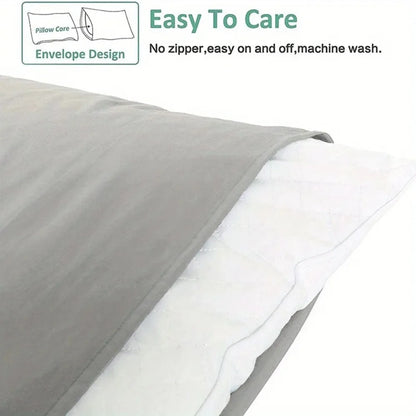 1pc 100% Cotton brushed Color block Pillowcases , Super Soft and Cozy, Wrinkle, Fade, Resistant with Envelope Closure