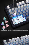 Teclado mecánico inalámbrico SKYLOONG GK104 Pro de tamaño completo con 3 modos, pantalla 2.0, 3 perillas, interruptor silencioso intercambiable en caliente, teclas PBT