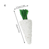Hamster Rabbit Chew Toy Bite Grind Teeth Toys Corn Carrot Woven Balls for Tooth Cleaning Radish Molar Toys Cat Pet Supplies 1pc
