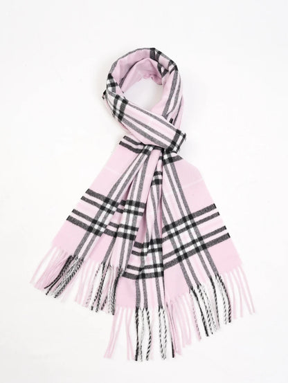 Edinburgh plaid warm cashmere feel men's scarf shawl preppy Scottish plaid scarf