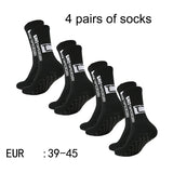 4 pairs of new TC mid tube glued football socks for sports training and competition, non slip and breathable socks