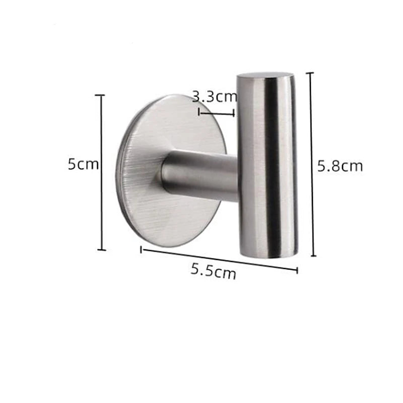 1 juego de accesorios de baño de acero inoxidable plateado, toallero, soporte para papel higiénico, gancho para barra de toalla, accesorios de baño