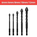 Cross Hex Drill Bit Set For Concrete Porcelain Tile Glass Metal Professional Multifunction Drill Bits Kit Tools Carbide Drills
