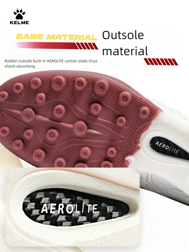 Botas de fútbol KELME para adultos, botas de fútbol sala, césped artificial, placa de carbono profesional TF, botas de fútbol para entrenamiento de partidos