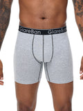 5pcs Set Mid-Long Cotton Boxer Shorts Men Underwear Male Underpants for Men Homme Boxershorts Slips Soft Panties Brand Briefs